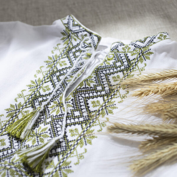 Beautiful shirt with embroidery high angle