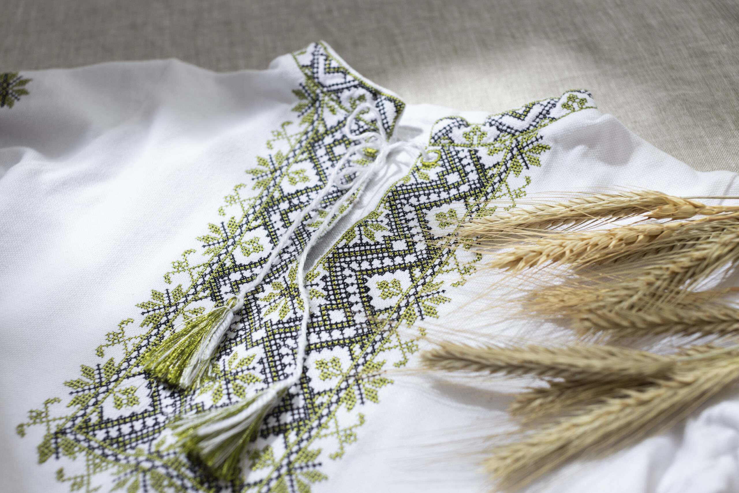 Beautiful shirt with embroidery high angle scaled